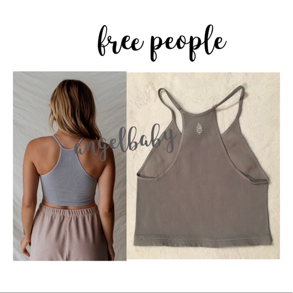 Free People Happiness Runs Crop in Grey! - Picture 10 of 12